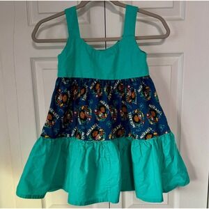 Handmade Kids Mirabel Dress Disney Encanto Turquoise Character Ruffle Skirt 4T-6